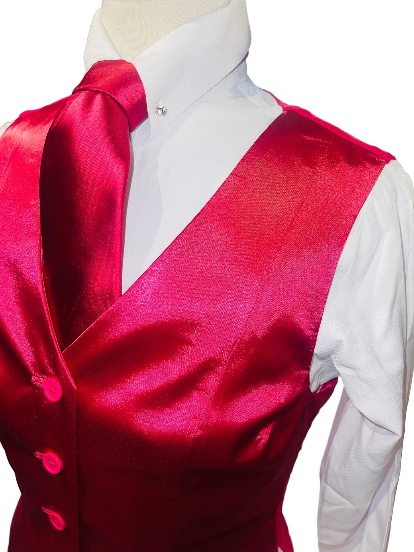 New, MTC, Fuchsia Silk Vest