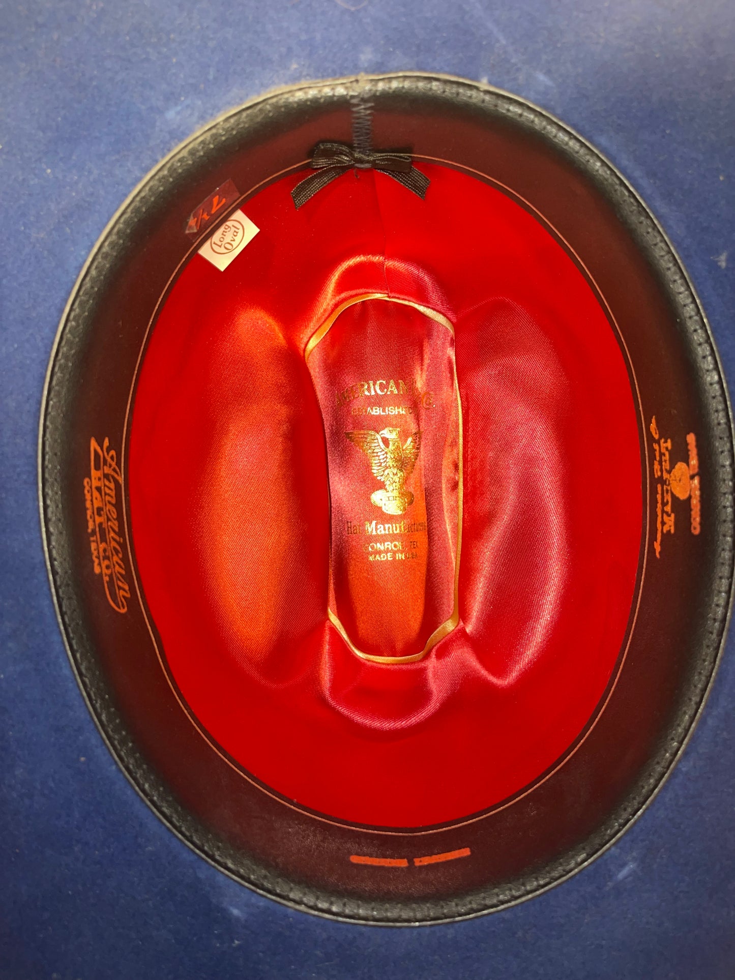 American Hat Co. Navy 7 1/4 Western Hat