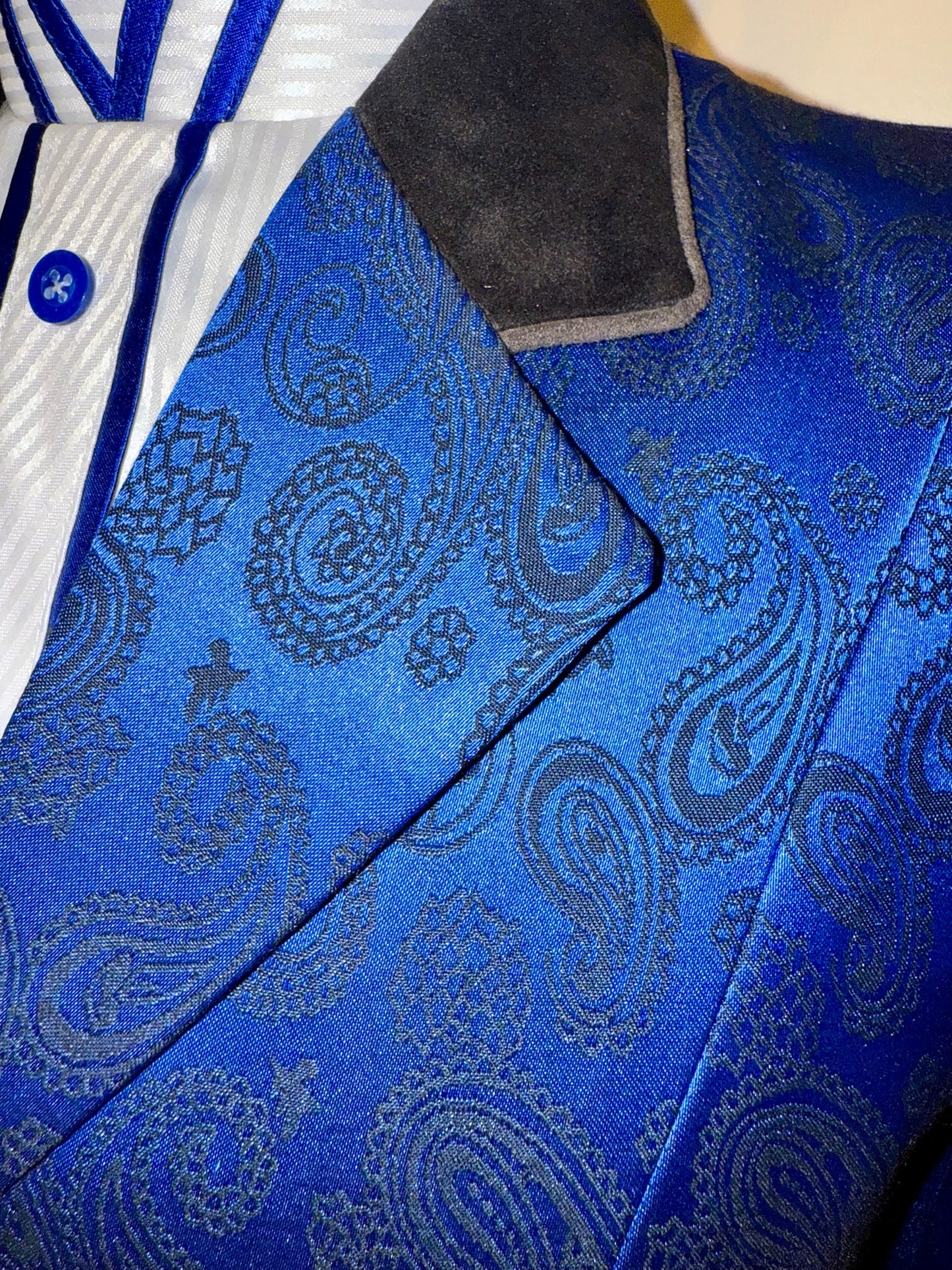 New MTC, Royal Blue Paisley Hunt Coat