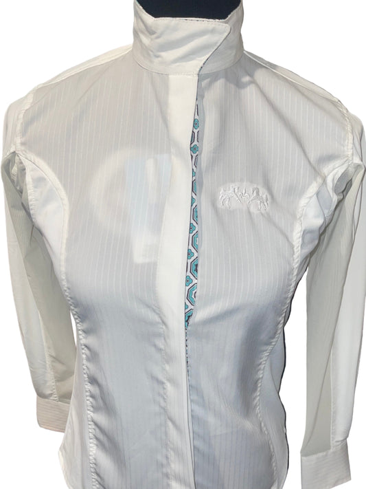 Equine Couture, Girls White Hunt Shirt