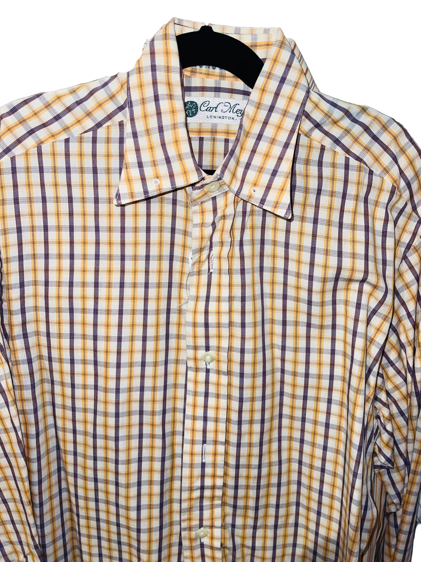 Carl Meyers, Orange and Rust Plaid Shirt
