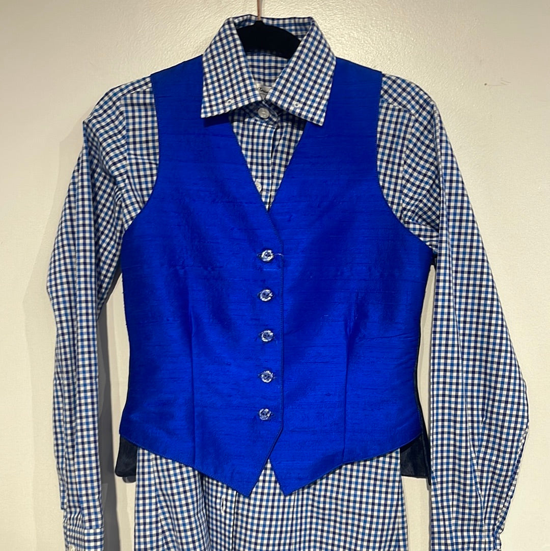 Royal Blue Plaid Set