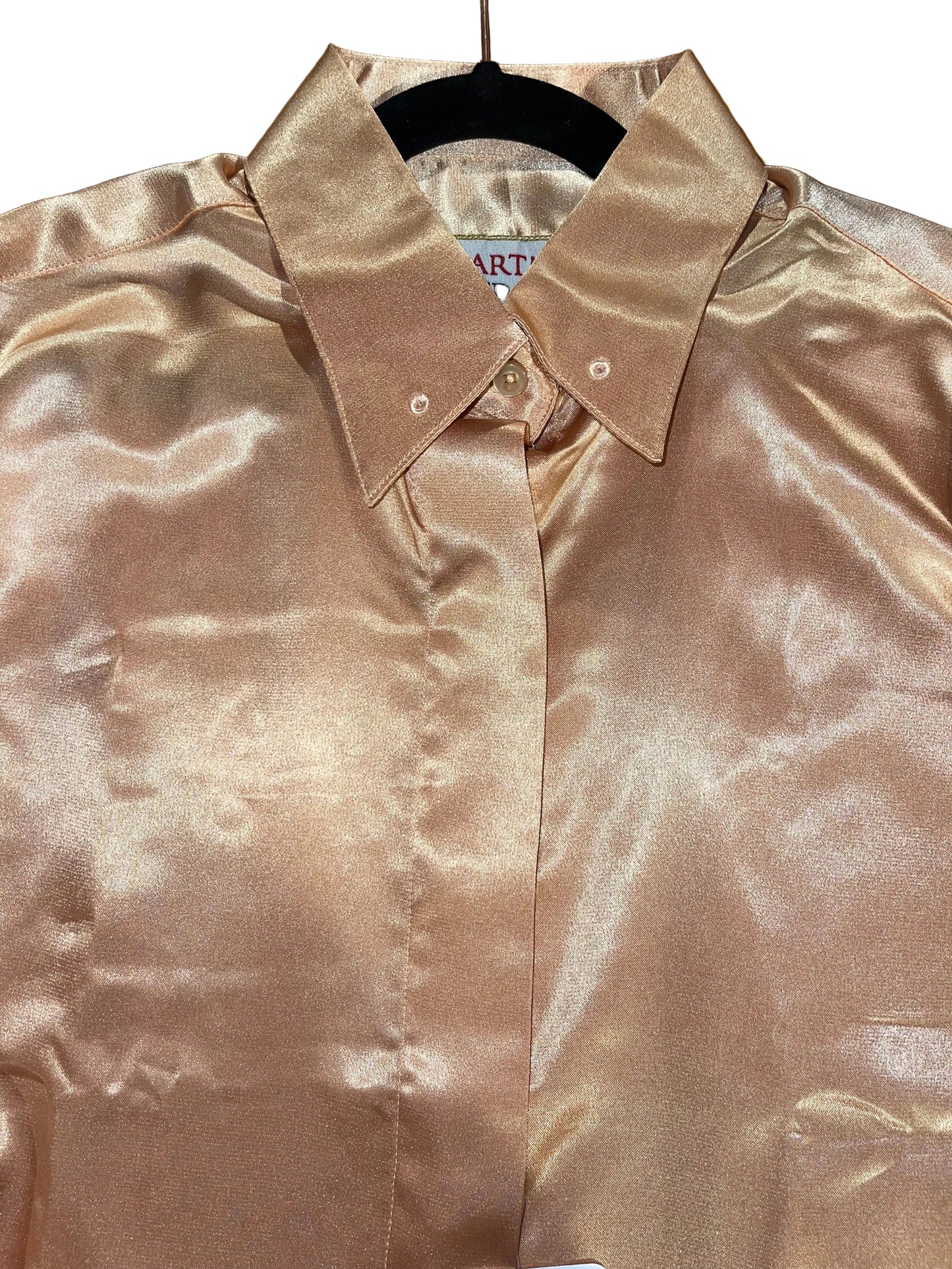Hartmeyer, Peach Silk Shirt 34