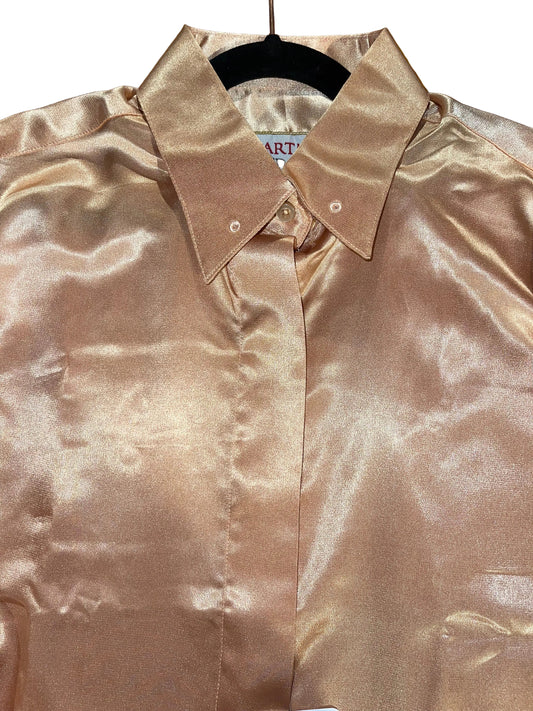 Hartmeyer, Peach Silk Shirt 34