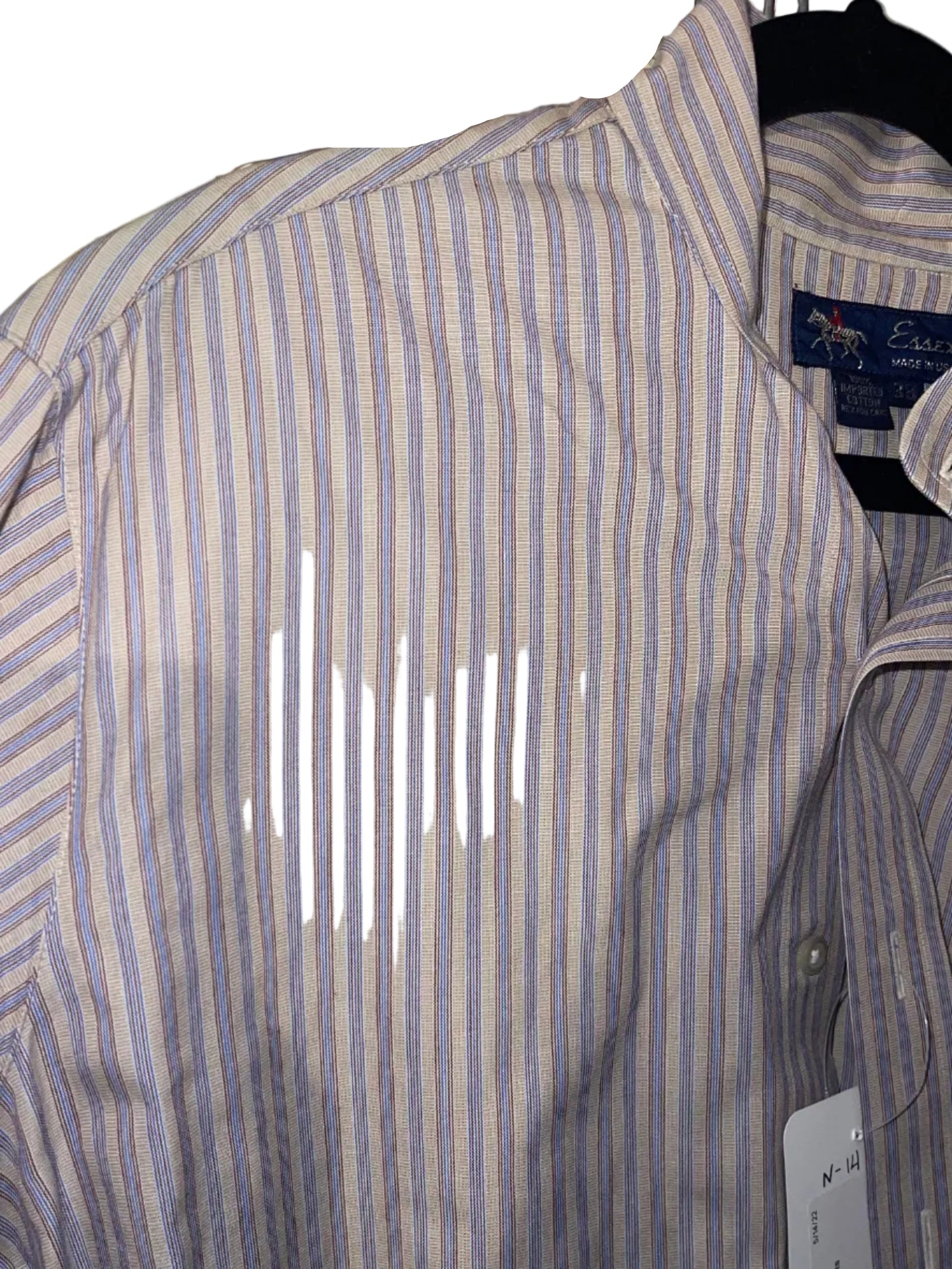 Essex, Taupe Stripe 38 Hunt Shirt