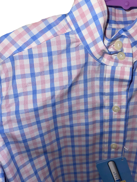 Tailored Sportsman, Pink and Blue Plaid Childs 6 Hunt Shirt