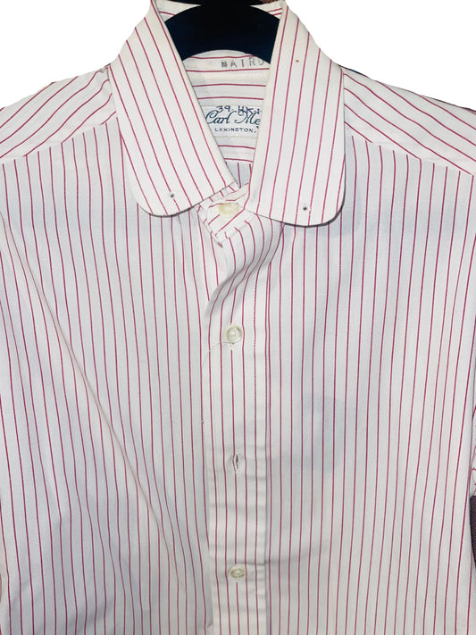 Carl Meyers, White With Red Pinstripe Shirt