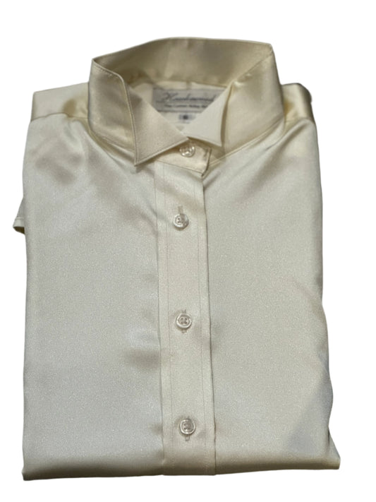 Hawkewood, Ladies, Cream Silk Formal Shirt