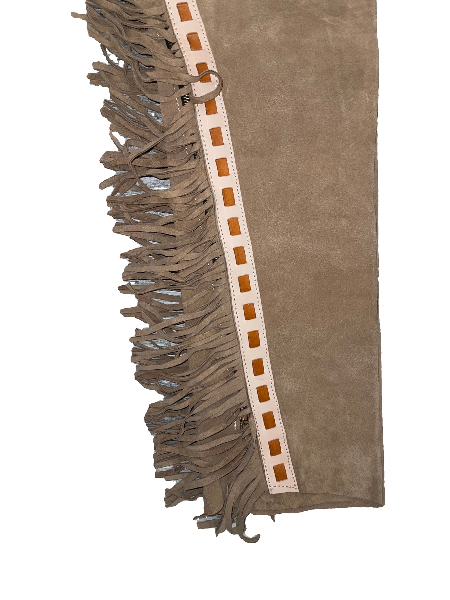 Custom, Ornate Tan Chaps