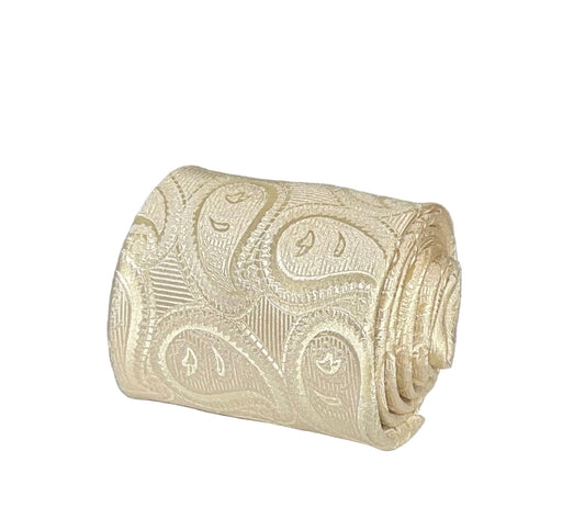 Cream, Paisley Silk Tie