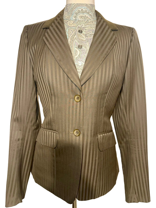 Marsha De Arriaga, Ladies Olive Brown Hunt Coat