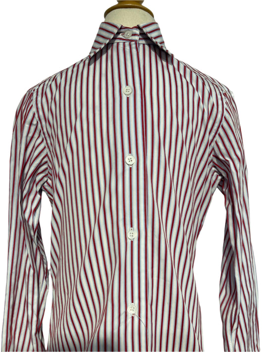 Becker Brothers Red and Blue Striped Shirt