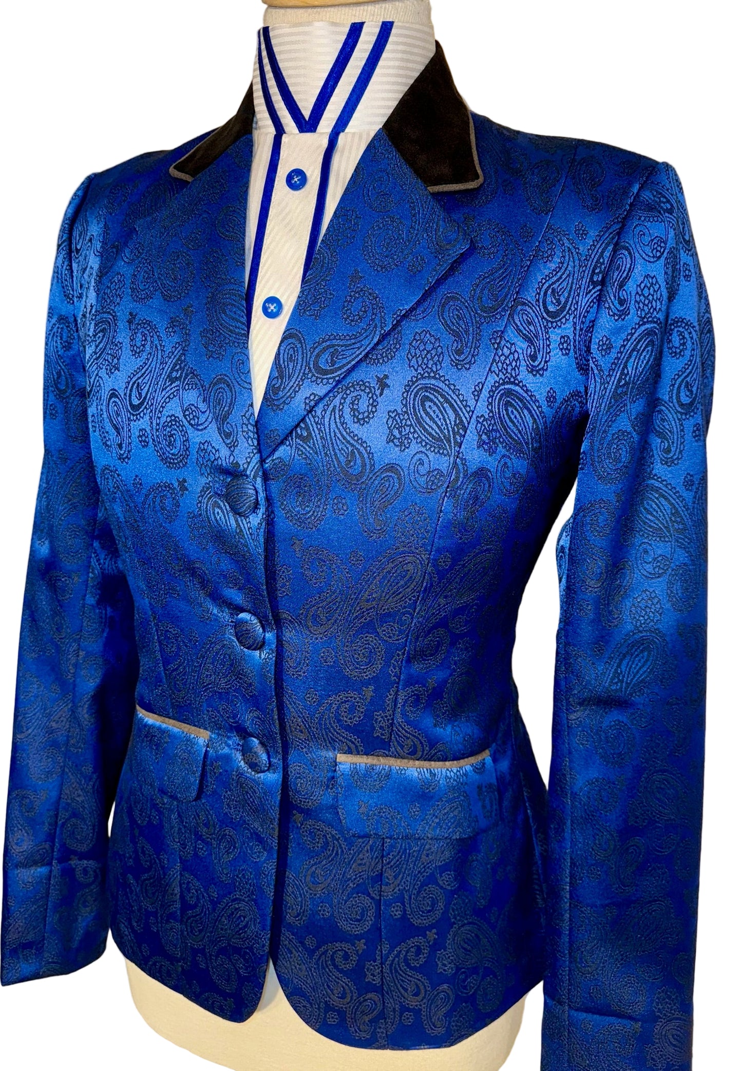 New MTC, Royal Blue Paisley Hunt Coat