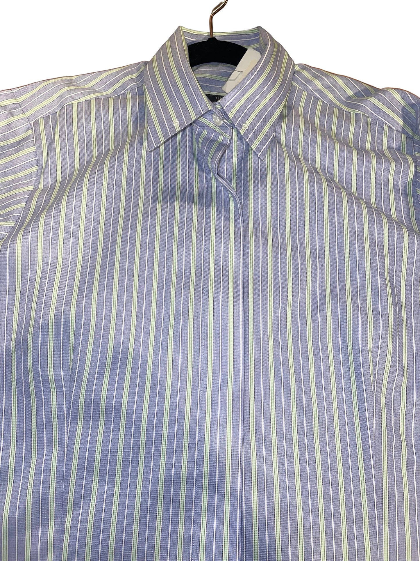 New, Ellie May, Blue With Green Stripe Shirt