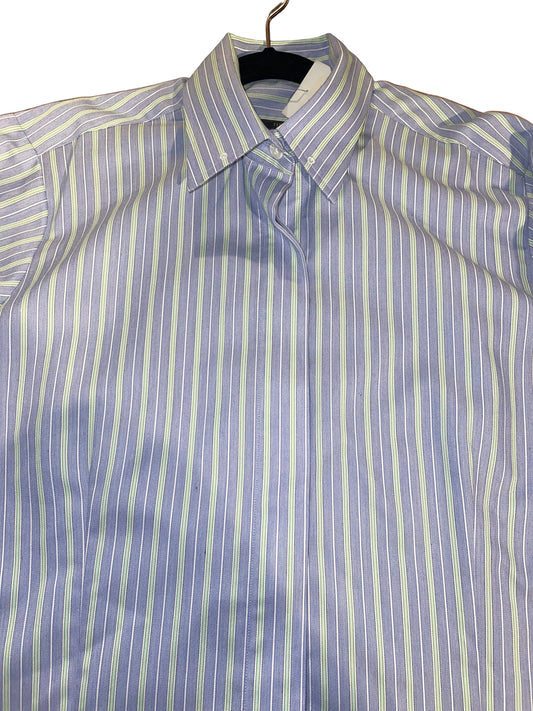 New, Ellie May, Blue With Green Stripe Shirt