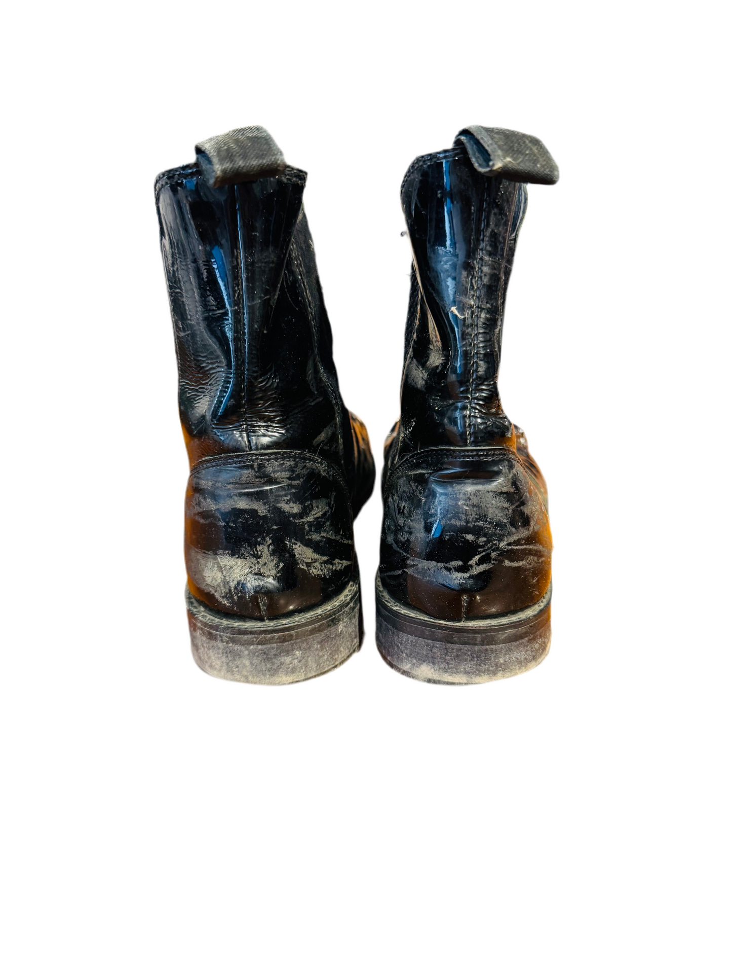 Mens 7, Black Patent Boots