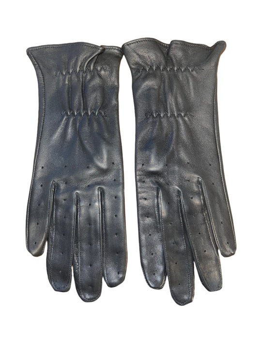 Black Leather Gloves Size 7