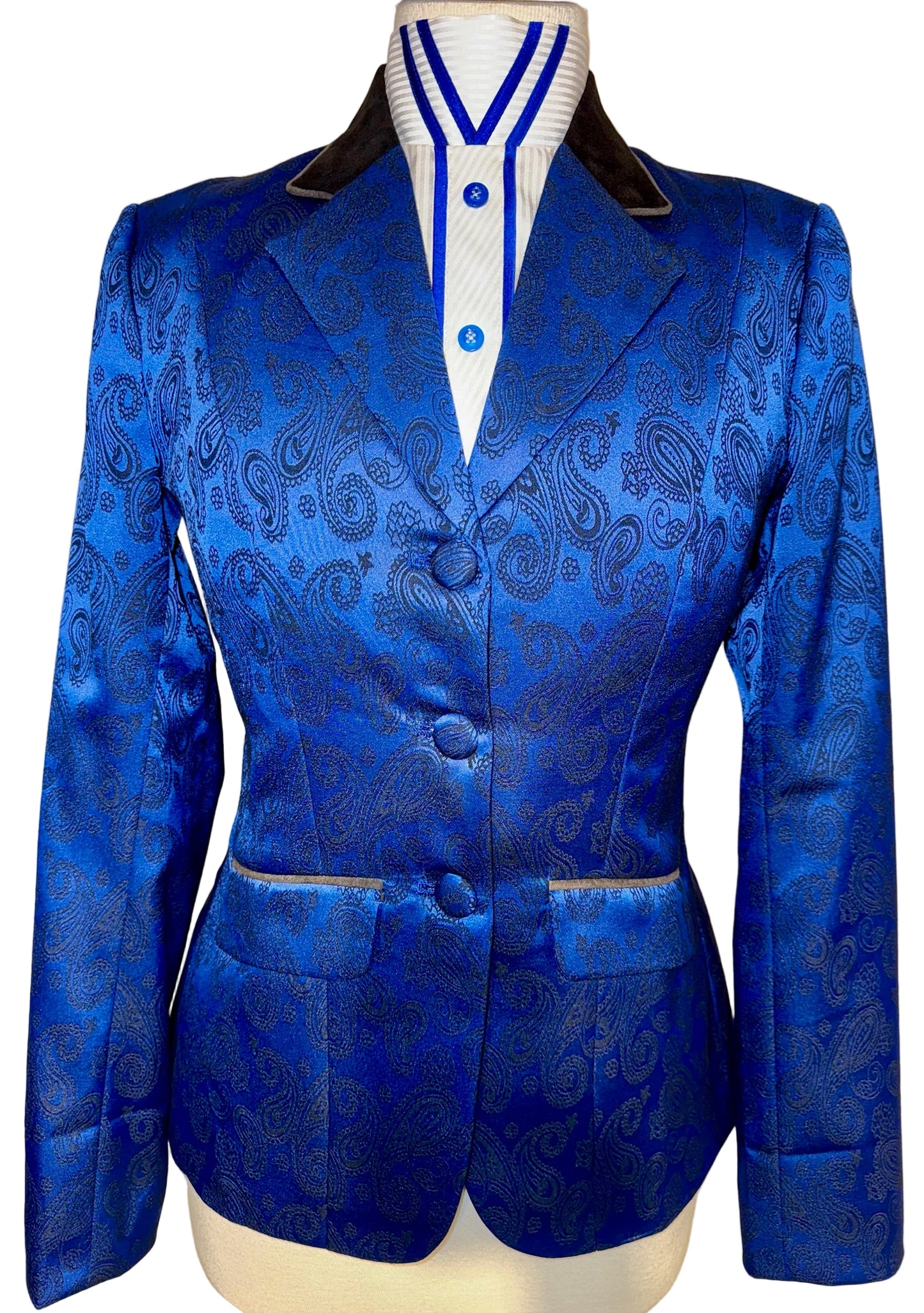 New MTC, Royal Blue Paisley Hunt Coat