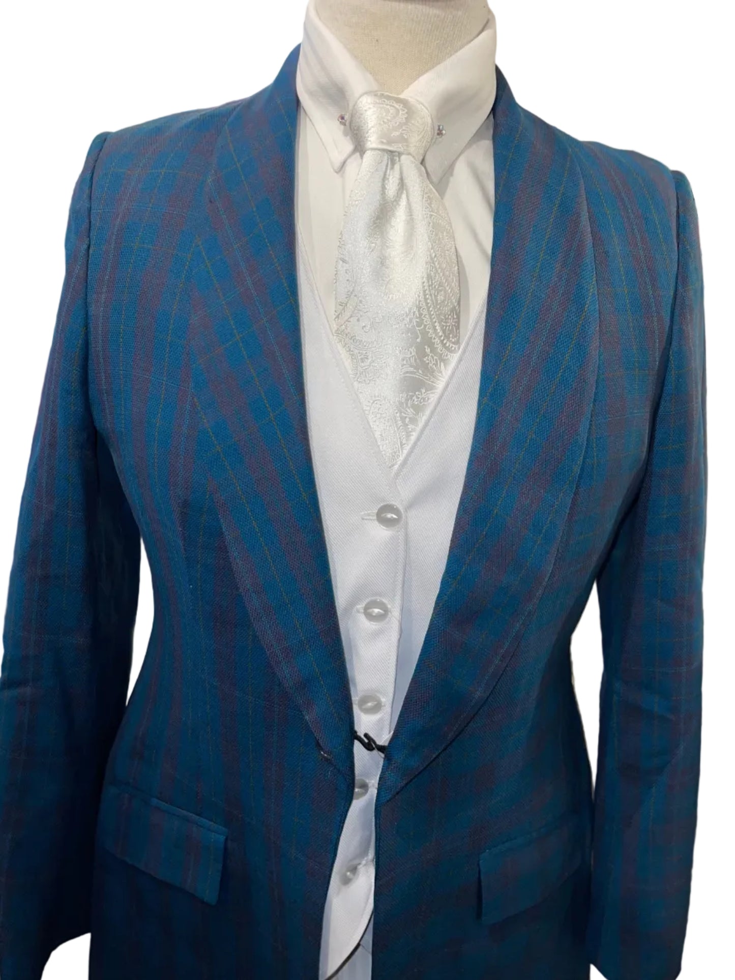 Countryside, Teal Plaid Day Coat