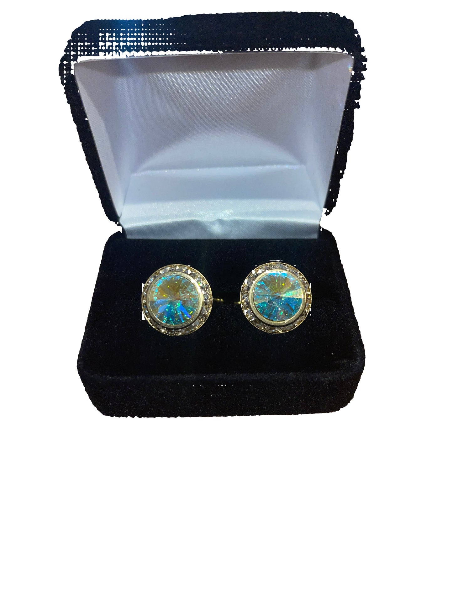 New, Crystal Cufflinks
