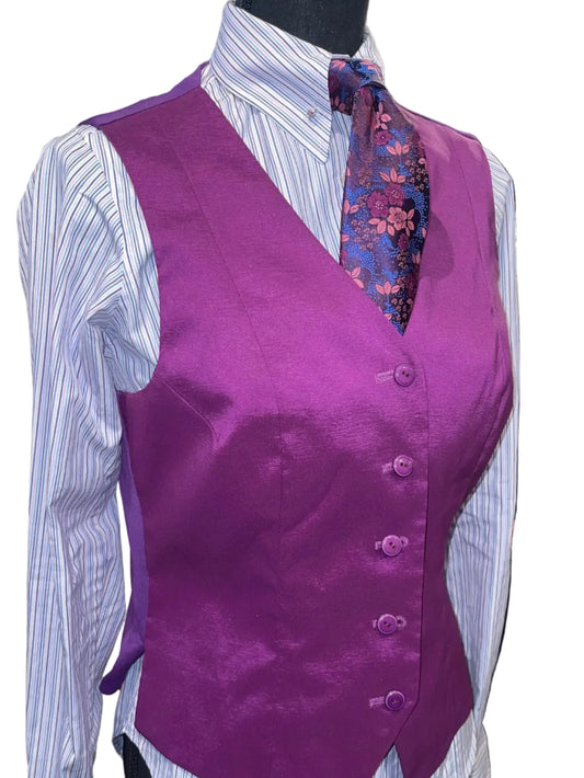 MTC, Fuchsia Silk Vest