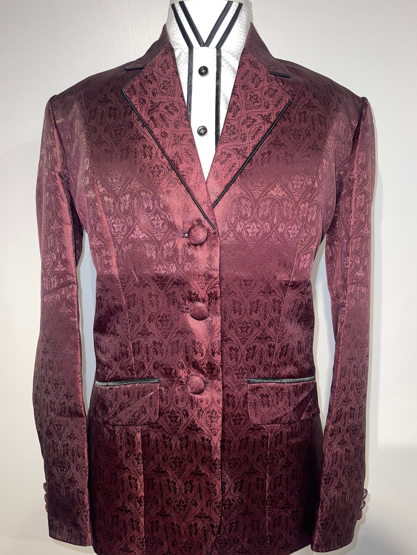 New MTC, Burgundy Brocade Hunt Coat