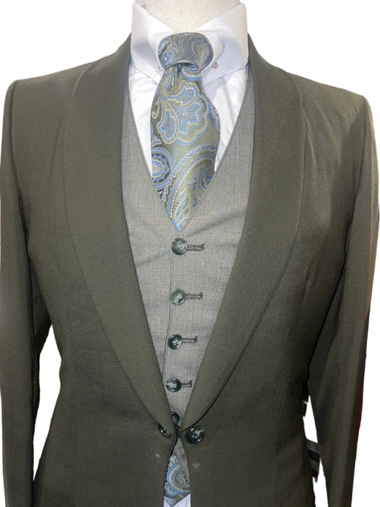 Glastonbury, Custom Dark Green Day Suit