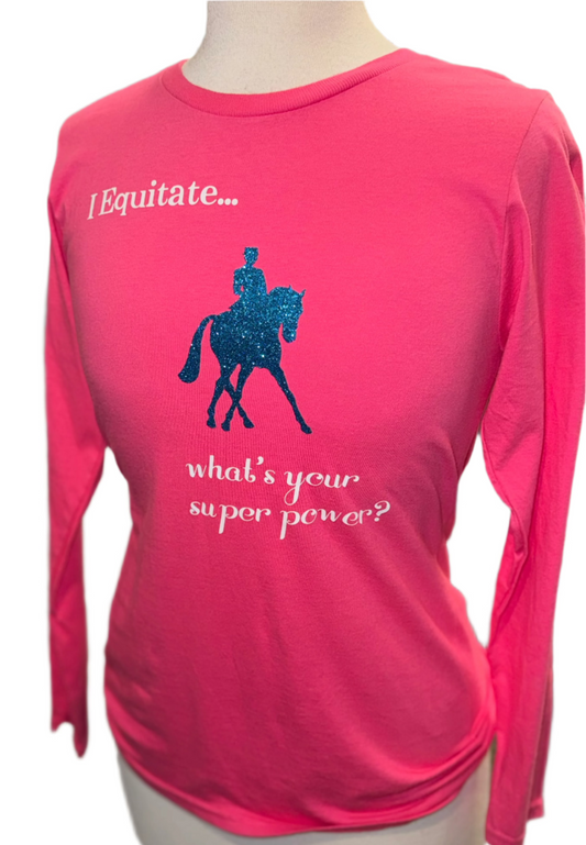 New, Ladies, "I Equitate", Long-Sleeve Shirt