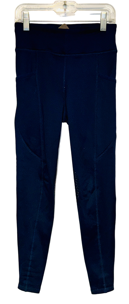 Riding Sport, Child M, Navy Full Seat Winter Tights