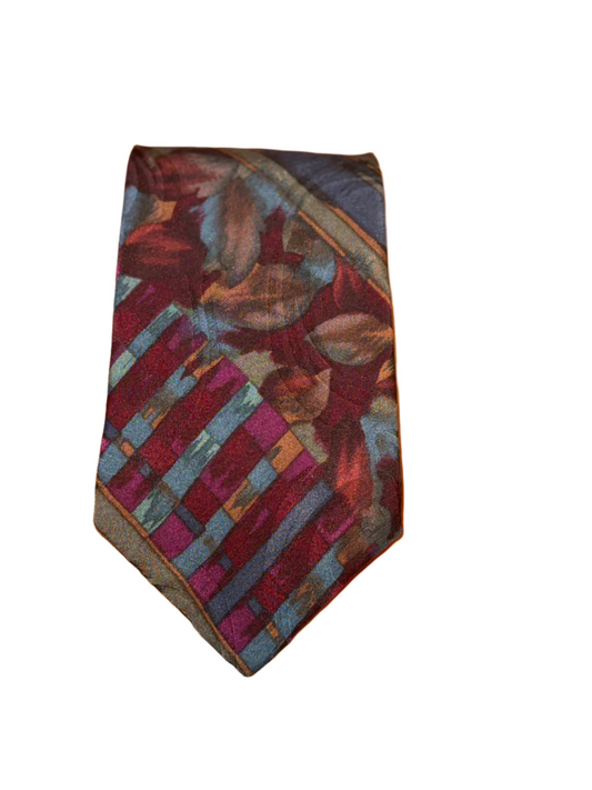 Maroon and Blue Tie