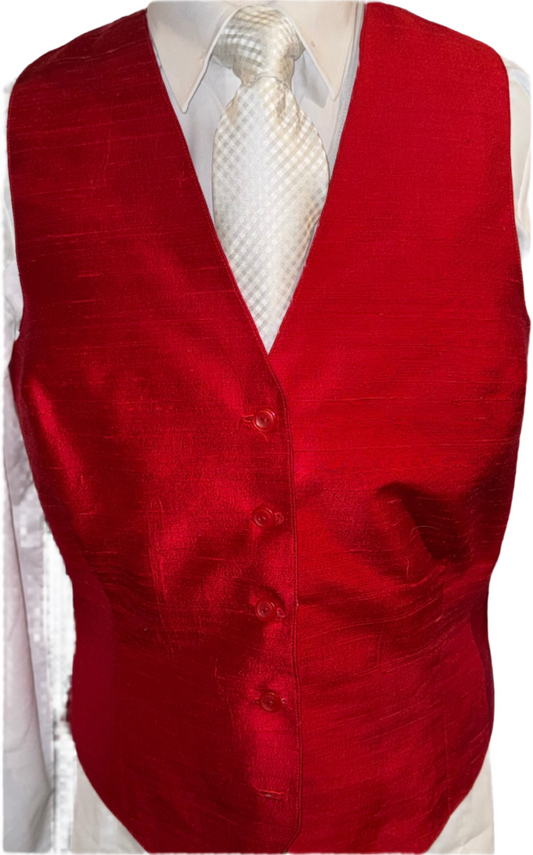 Consigned, red, vest