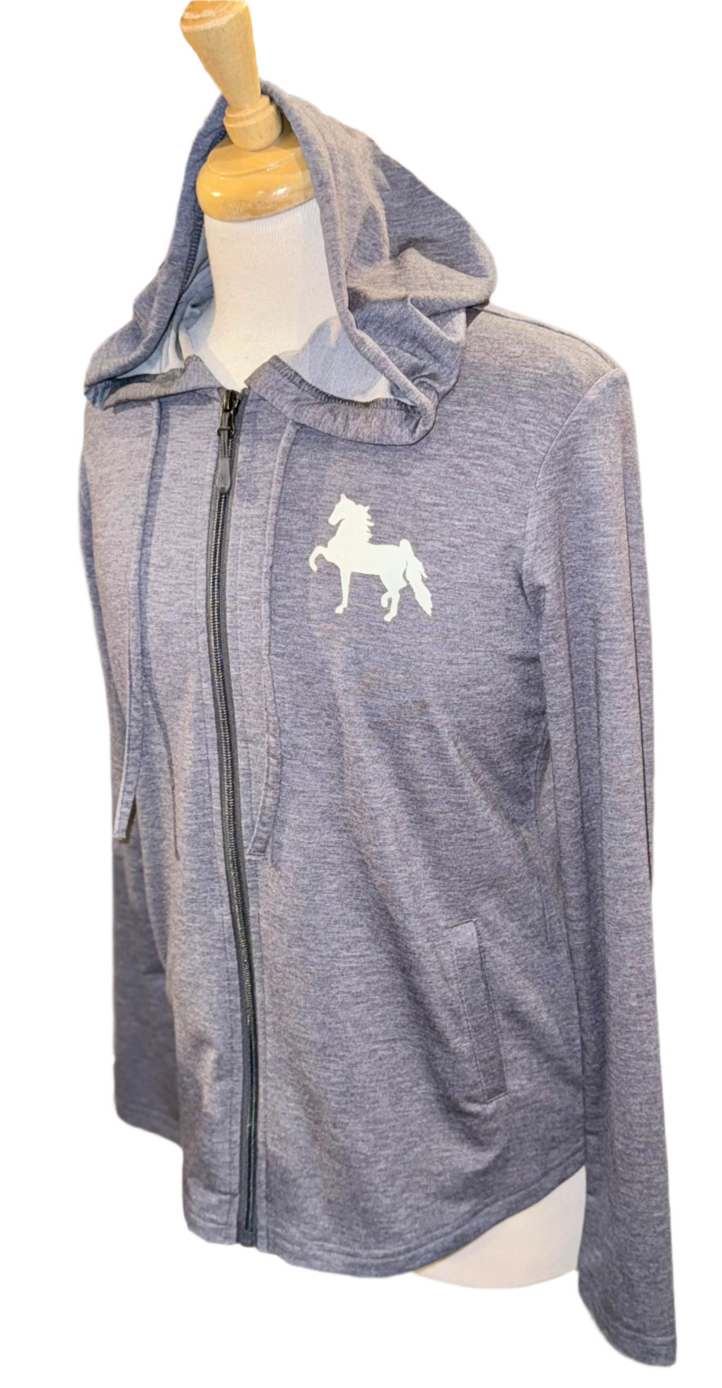 New. Ladies, Horse Zip-Up Sweater