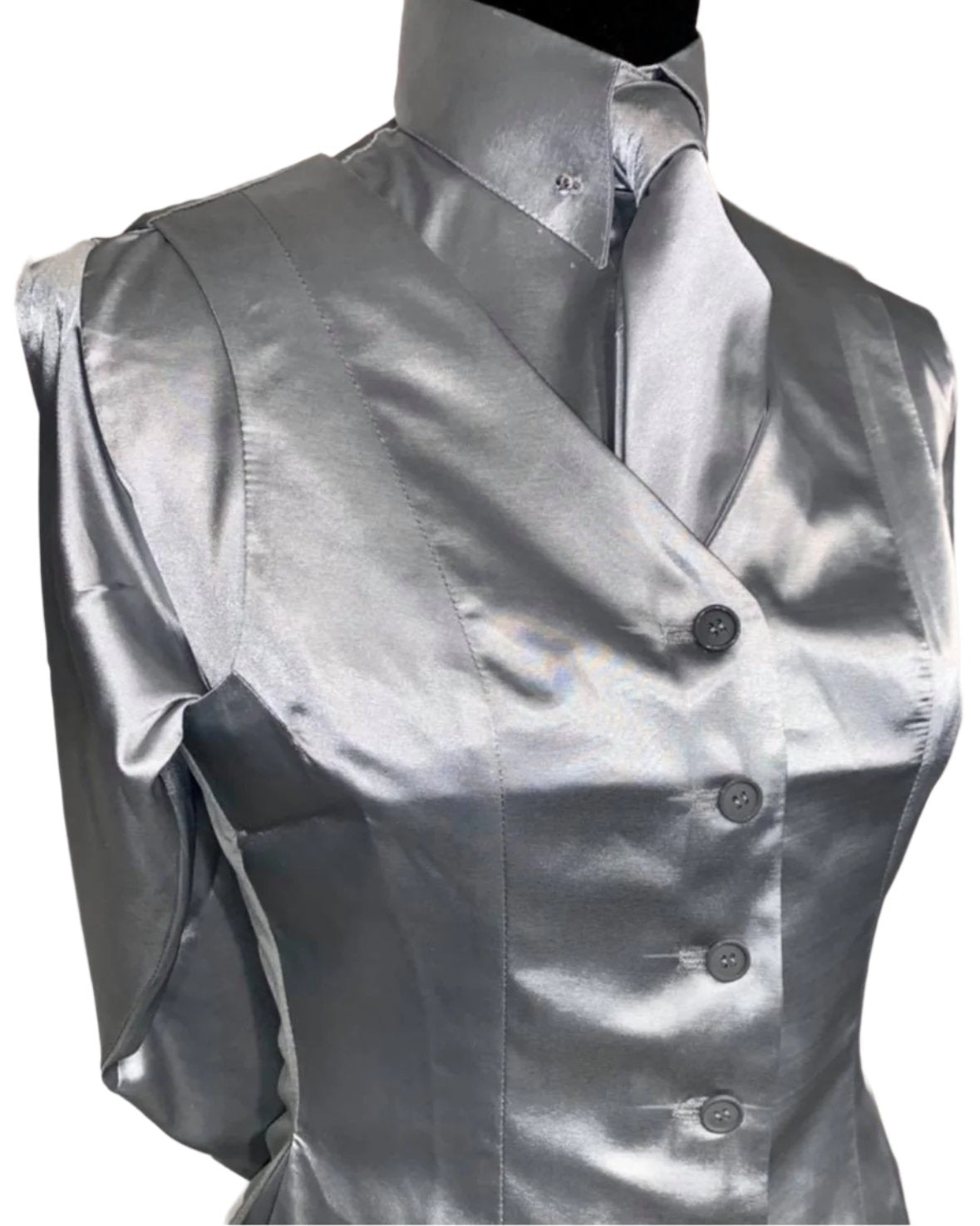 New. MTC, Silver Silk Vest