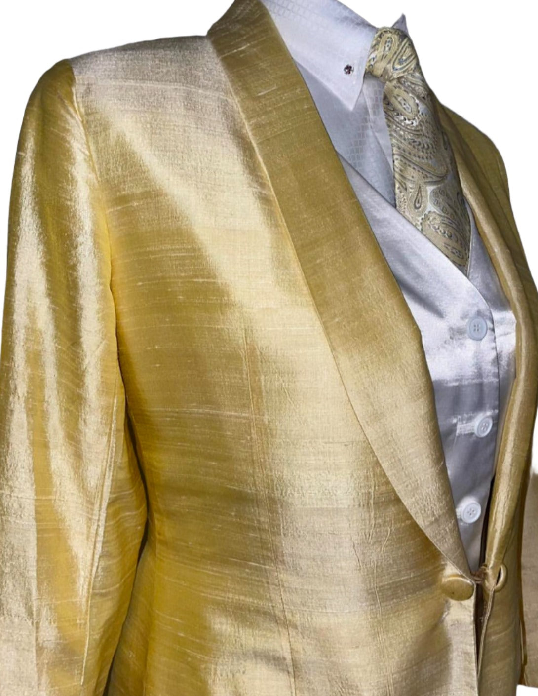 DeRegnaucourt, Ladies, Yellow Silk Day Coat