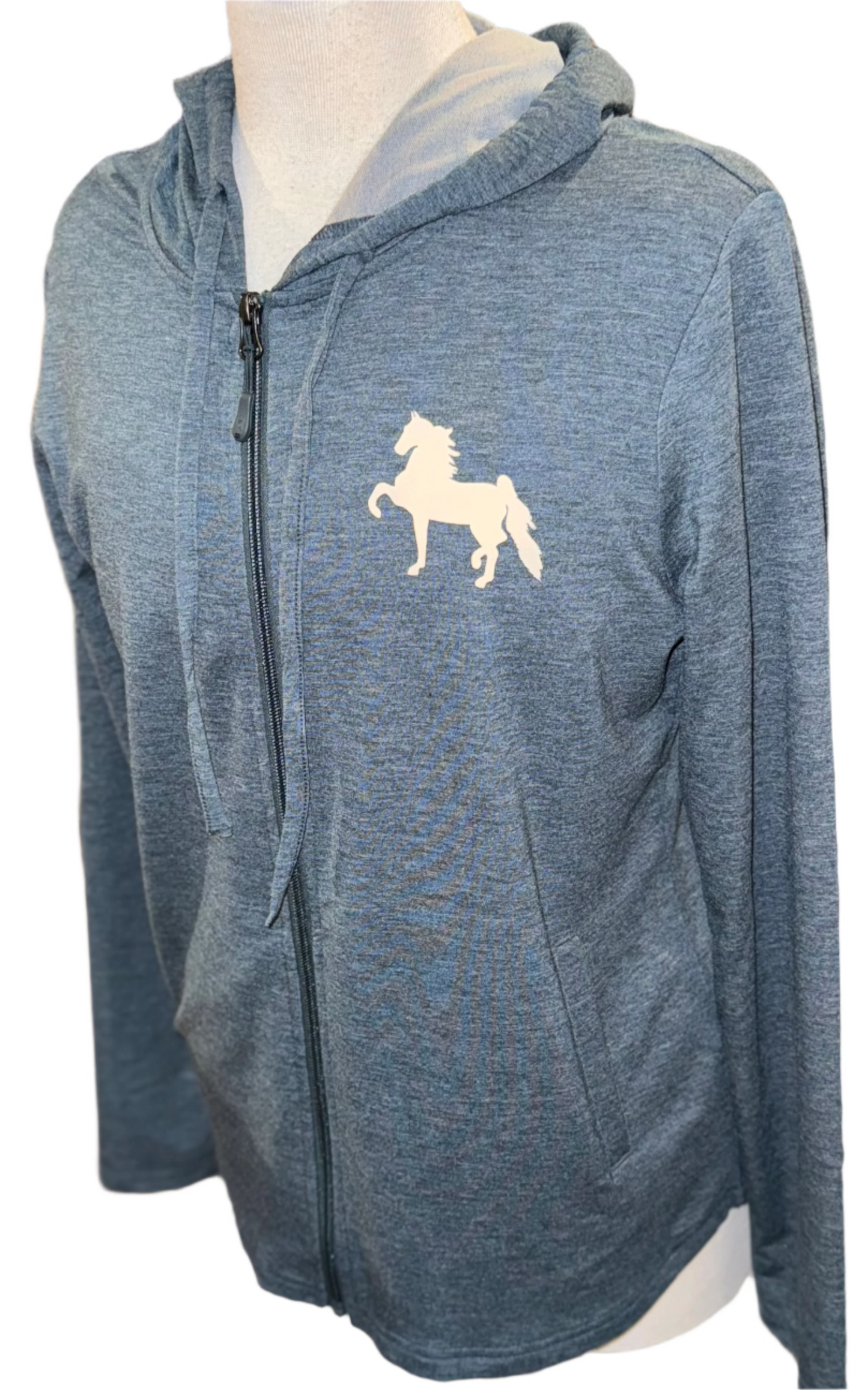 New. Ladies, Horse Zip-Up Sweater