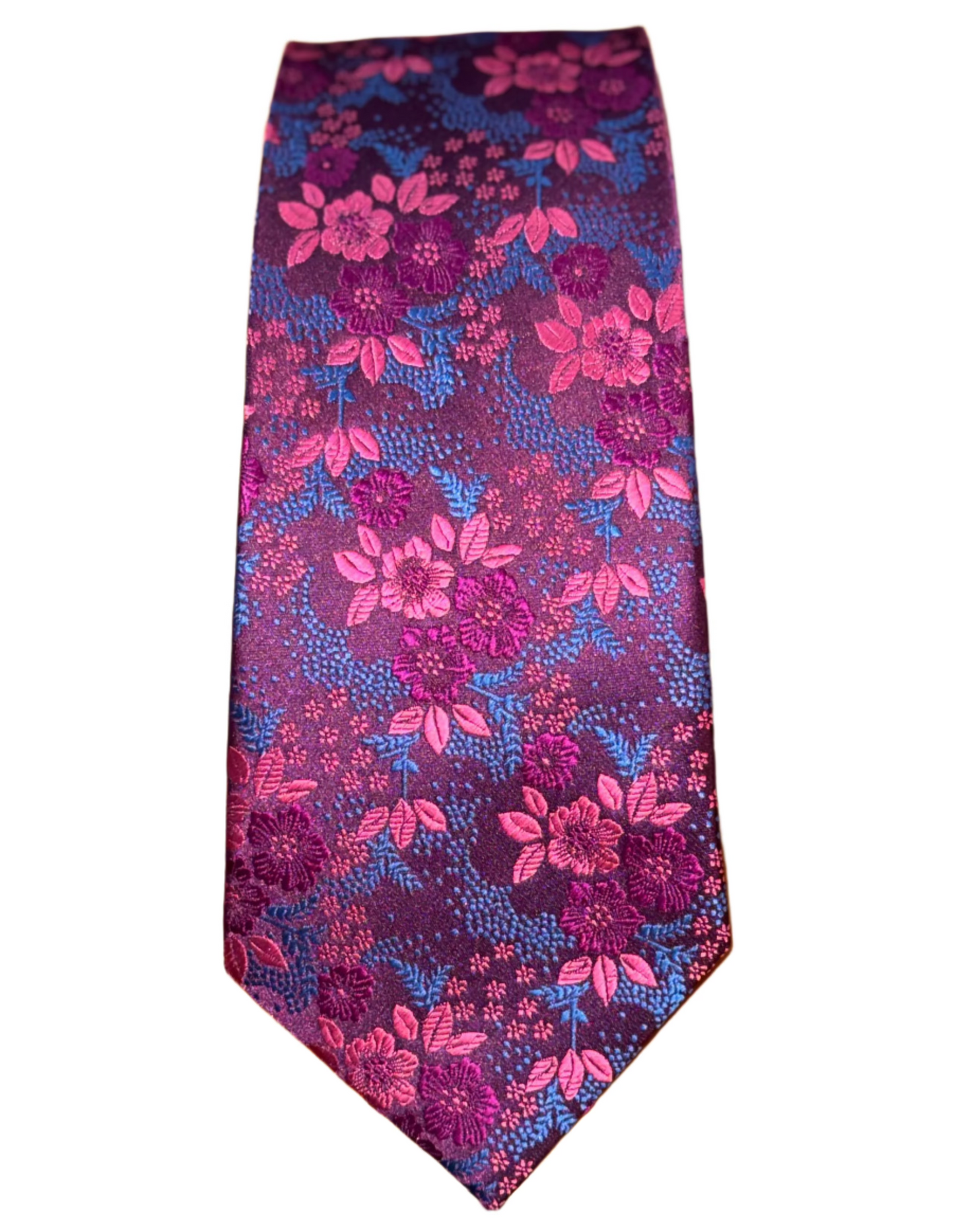 Raspberry Flower Tie