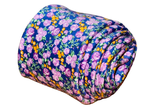 Purple Flower Tie