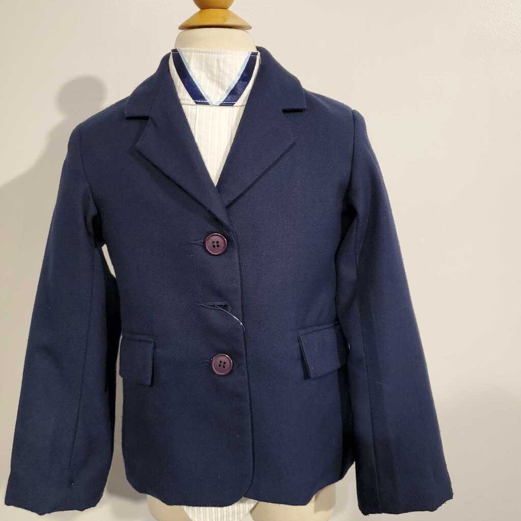 navy poly hunt coat