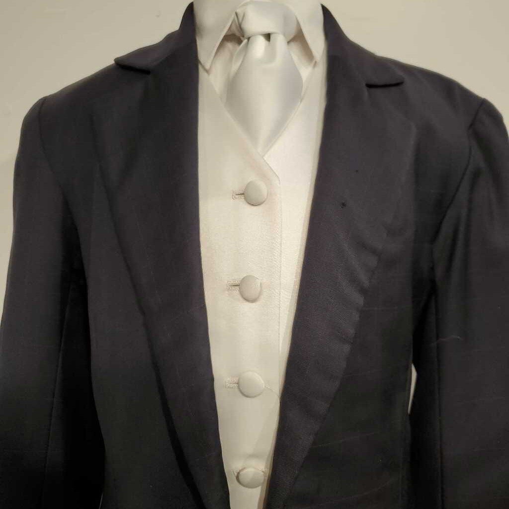 Navy Windowpane Daycoat