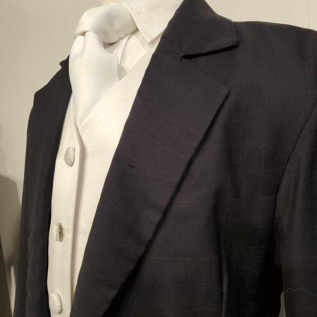 Navy Windowpane Daycoat
