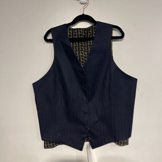 Navy and Gold Reversible Vest