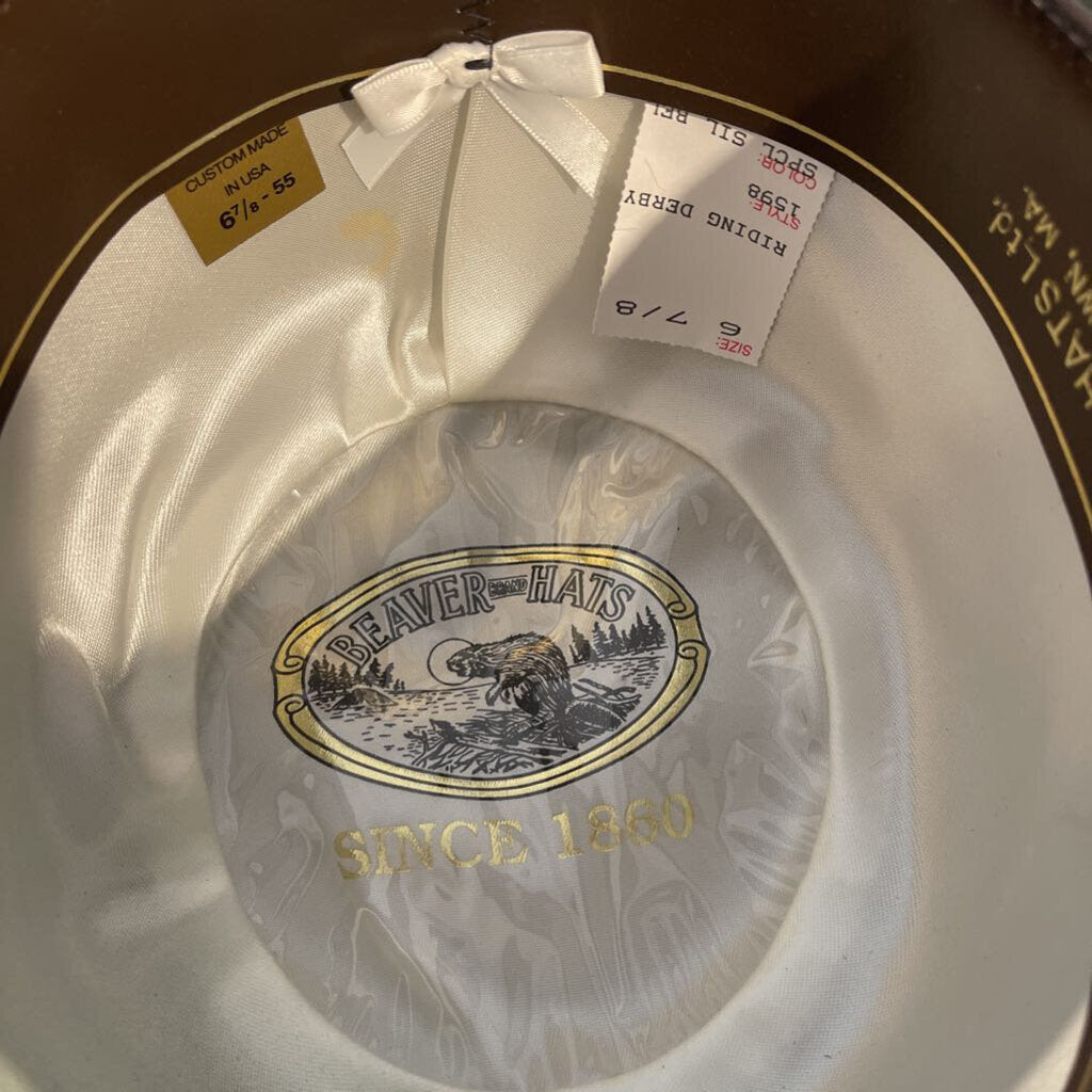 Beaver Hats, Forest Green, 6 7/8 Derby