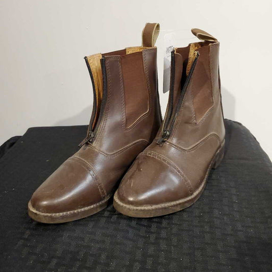 Brown Zip Boots 6