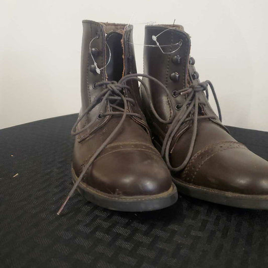 Brown Lace up Boots Child's 4