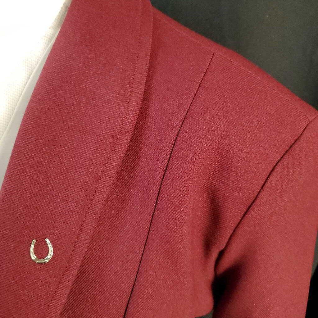 Reed Hill 2 Piece Burgundy Suit 10R - Pants 26R