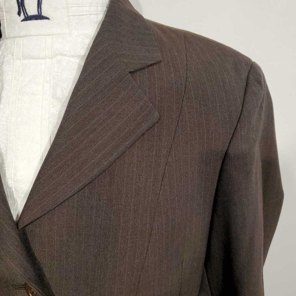 Brown Pinstripe Hunt Coat 2R