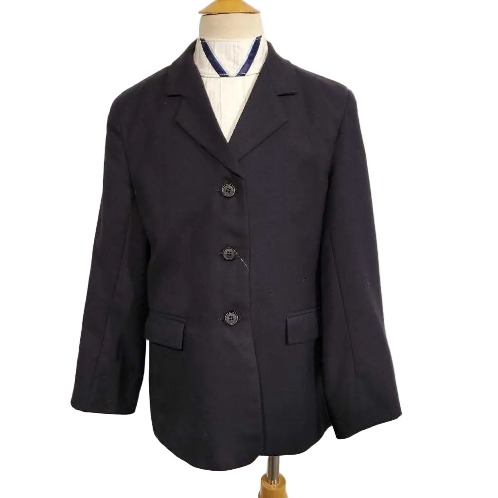 TuffRider Navy Hunt Coat Kids 14