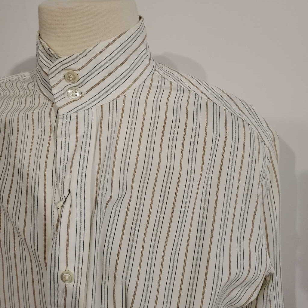 Cream and Brown Stripe Hunt Shirt