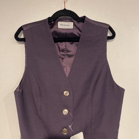 Marsha De Arriaga Plum Vest Size 4