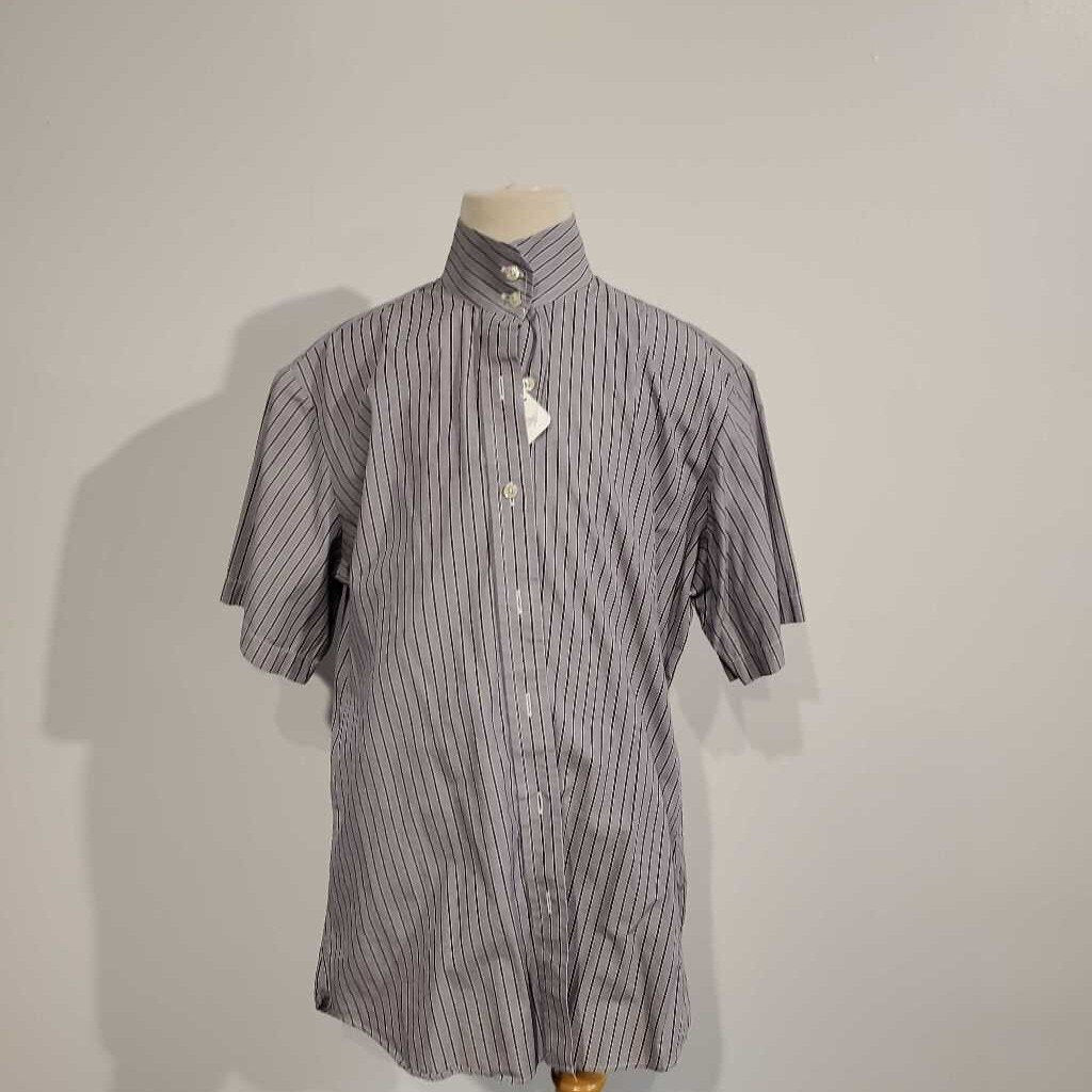 Purple Striped Short Sleeve Hunt Shirt